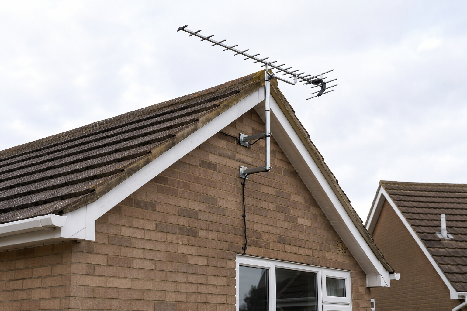 TV aerial installation on a Leicester home for reliable Freeview reception